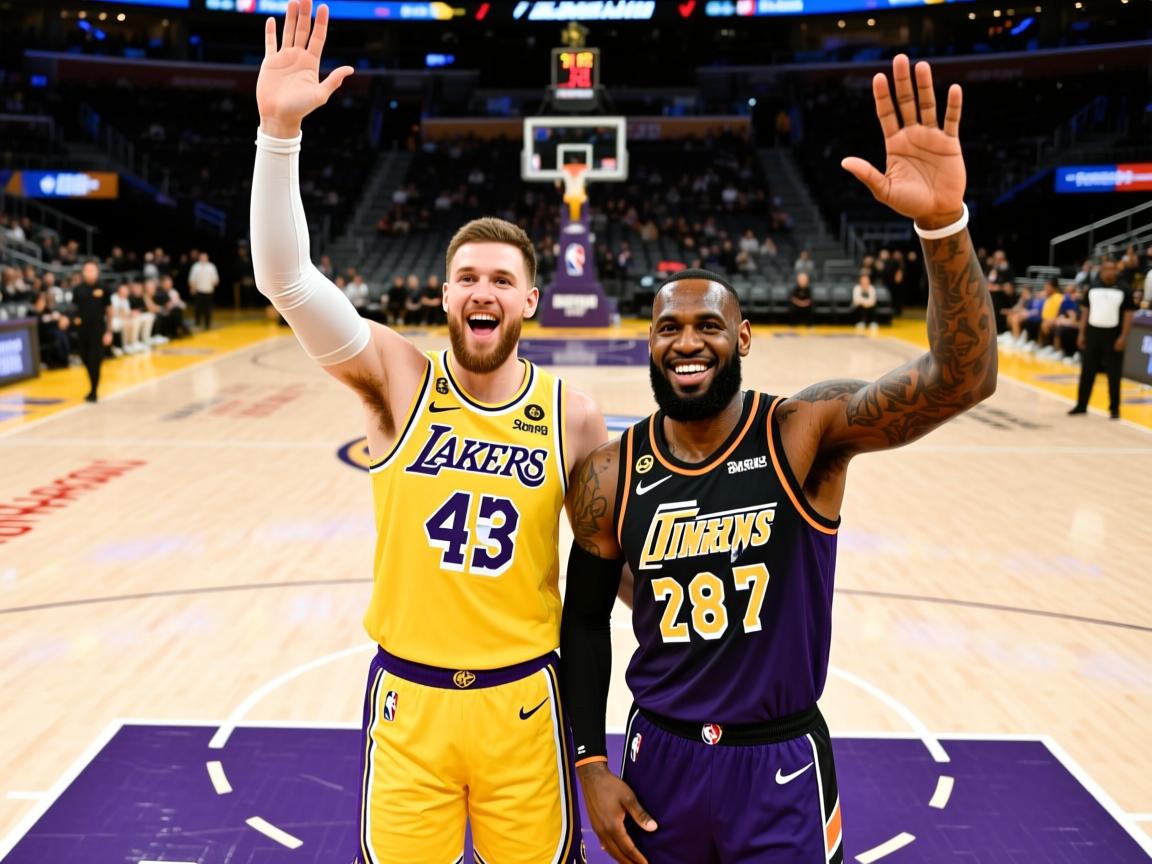 143-135!东契奇45分大三双,詹姆斯28+7+10,湖人擒爵士迎2连胜 第2张